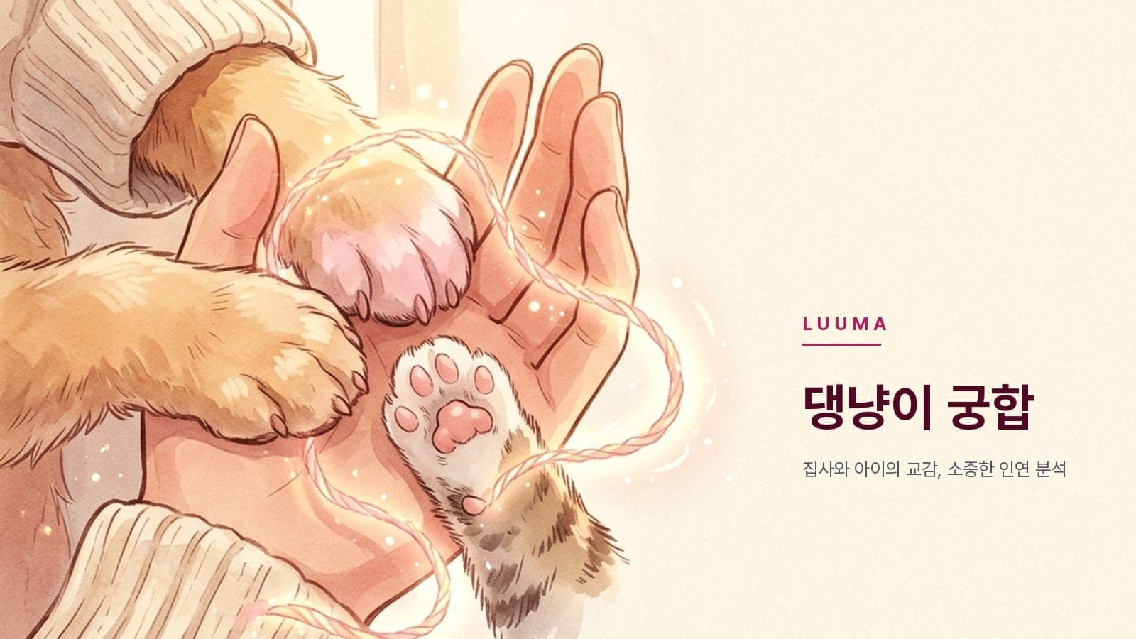 집사와 코코의 인연 궁합 92점 — 환상의 티키타카 단짝