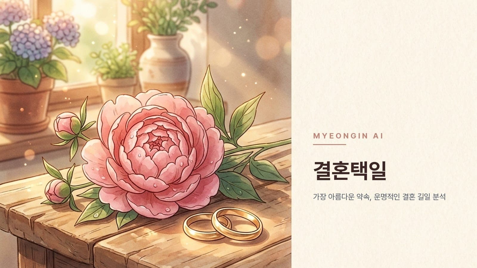 김•윤·이•연 커플의 2026년 결혼 길일 5선 — 1순위 2026년 2월 14일